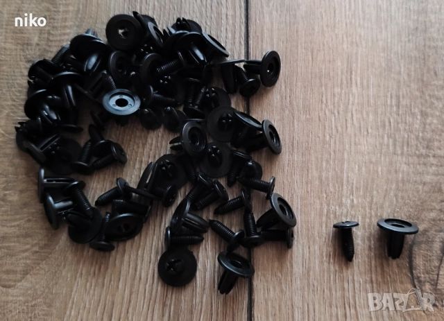 40 бр. пластмасови щипки за автомобили 15x12x6mm, снимка 2 - Аксесоари и консумативи - 51555055