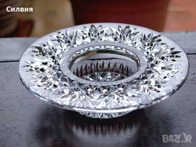 Кристален свещник Waterford , снимка 2 - Декорация за дома - 53708232