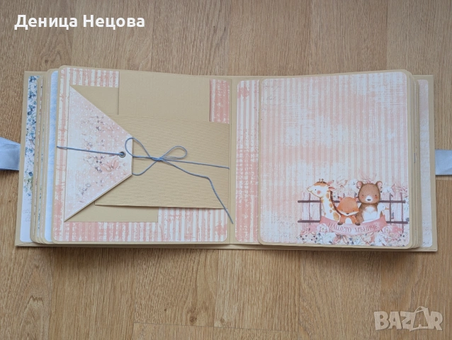 Детски ръчно изработен албум за снимки, подарък за погача, подарък за дете, рожден ден, снимка 7 - Други - 53428211