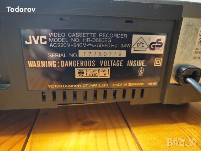 VHS видео JVC HR D880EG, снимка 11 - Плейъри, домашно кино, прожектори - 45707873
