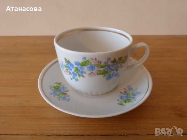 Руски порцеланов сервиз за кафе чай Вербилки 1970 г, снимка 10 - Сервизи - 45869985