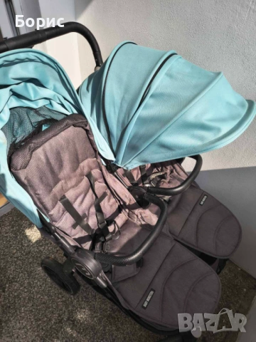 Бебешка количка за близнаци Baby Monsters, снимка 6 - Детски колички - 53736008