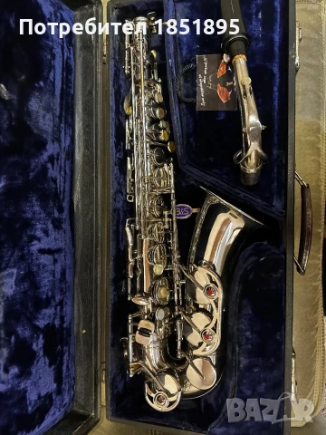 Алт Саксофон B&S Blue Label, снимка 2 - Духови инструменти - 51240604