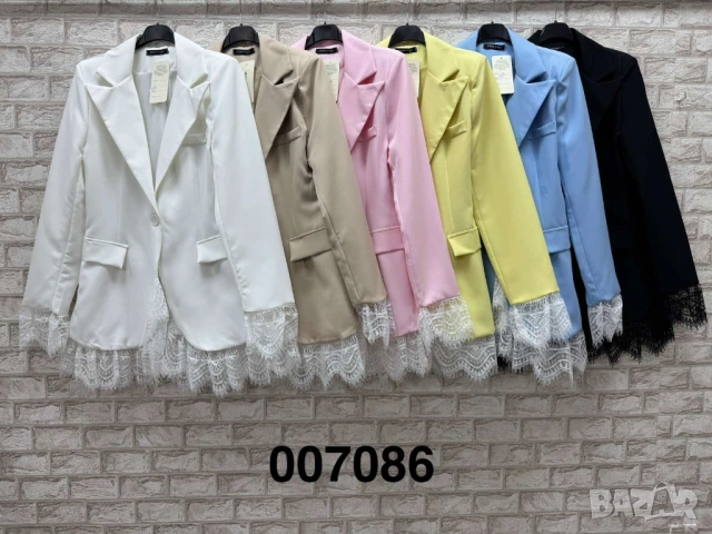 Сако с дантела 6 цвята, снимка 2 - Сака - 53406746