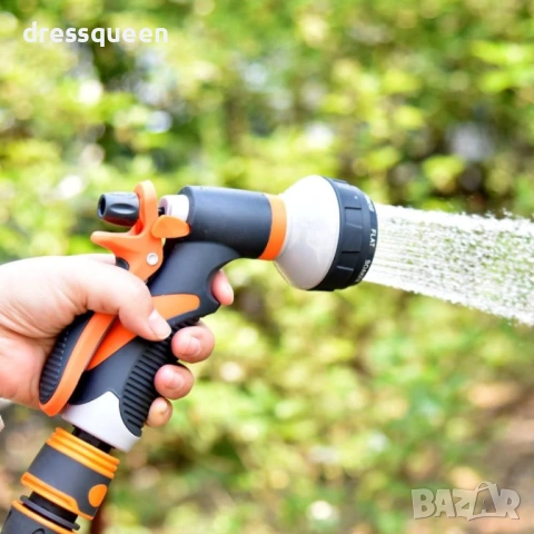 4523 Мощен воден пистолет с няколко режима на пръскане – Ергономичен дизайн в оранжево и сиво