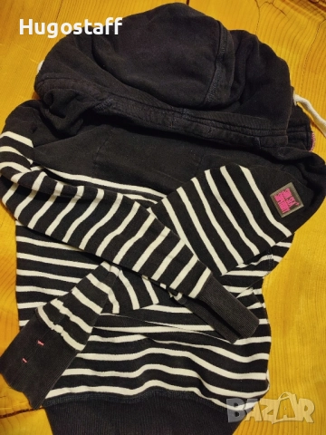 Оригинален Superdry Дамски суичър худи горнище качулка цип S, снимка 4 - Якета - 52092308