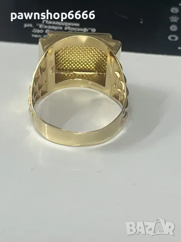 Мъжки златен пръстен 14К, снимка 10 - Пръстени - 50301910
