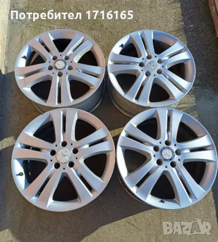 18" MERCEDES ОРИГИНАЛНИ АЛУМИНИЕВИ ДЖАНТИ , снимка 1 - Гуми и джанти - 48435871