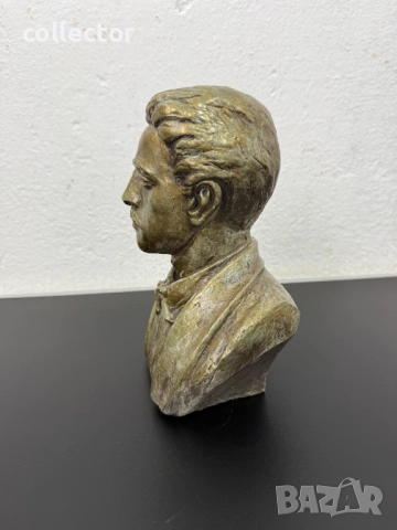 Бронзиран бюст на Васил Левски. №7781, снимка 4 - Антикварни и старинни предмети - 52881374