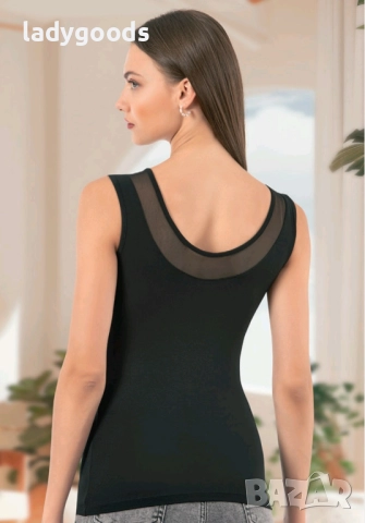 Луксозни дамски потници,памук и модал.Tencel,Mod.848., снимка 2 - Потници - 52332379