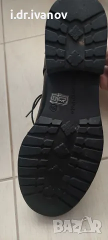 черни кожени ниски боти с връзки MarcO'Polo, снимка 8 - Дамски боти - 49603971