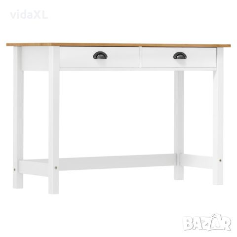 vidaXL Конзолна маса Hill с 2 чекмеджета 110x45x74 см бор масив(SKU:288994, снимка 1 - Маси - 46041117