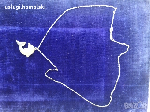 Сребърно колие/медальон/синджир