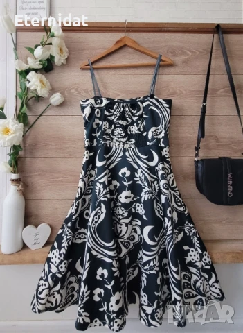 Разкроена елегантна рокля , снимка 2 - Рокли - 51400314