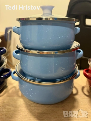 ❗ ОГРАНИЧЕНИ БРОЙКИ НА ТОП ЦЕНА ❗Комплект от 3 тенджери - 16см, 18см, 20см, снимка 2 - Съдове за готвене - 53763331