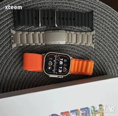 Смарт часовник Apple watch ultra Titan , снимка 2 - Смарт гривни - 47358329