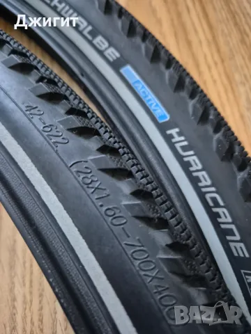 Комплект велосипедни гуми Schwalbe Hurricane 28 цола , снимка 3 - Части за велосипеди - 48558491