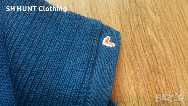 LANULLVA Hustadvika 2.0 Wool Sweater Half Zip Arctic Blue 100% Merino Wool разм L термо блуза - 2213, снимка 11 - Екипировка - 53612229