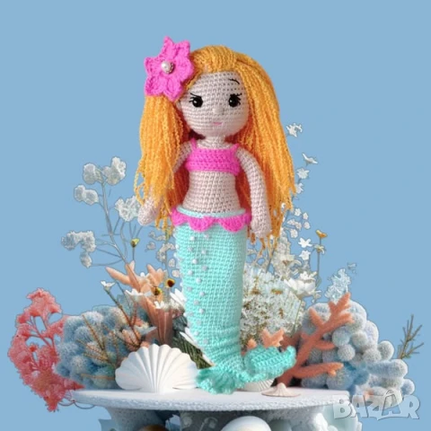 Плетена кукла ,, Русалка "  , снимка 2 - Кукли - 51172527