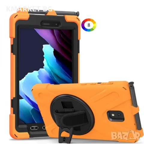 Samsung Galaxy Tab Active 3 T570/T575/T575N/T577 Tablet Case/Pen Slot /Hand Band/360° Swivel Kicksta, снимка 2 - Калъфи, кейсове - 47010016