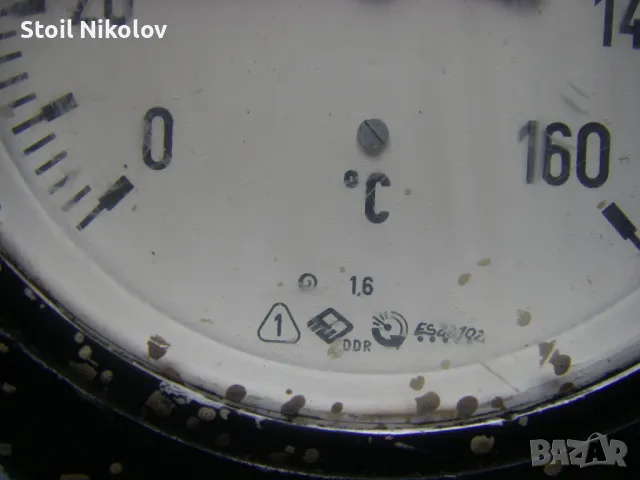 Немски капилярен термометър TGL, ф 180мм, 0/+160°C, снимка 4 - Други машини и части - 47113676