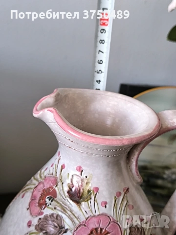 Красива керамична ръчно изработена ирисувана, снимка 6 - Декорация за дома - 53469963