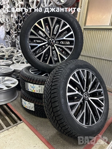Джанти с Нови зимни Гуми за VW Golf 5 6 7 8 Caddy Touaran T-Roc Skoda Octavia 
