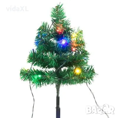 vidaXL Коледни елхи за пътеки 6 бр с многоцветни LED 45 см PVC（SKU:344659）, снимка 4 - Декорация за дома - 48526359