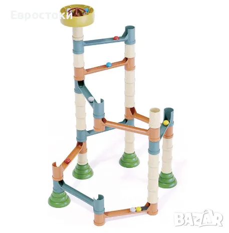 Конструктор Quercetti Migoga PlayBio Marble Run, комплект от 49 части, снимка 5 - Конструктори - 47740374