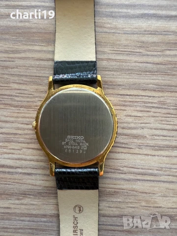 Позлатен часовник SEIKO , снимка 5 - Мъжки - 51307573