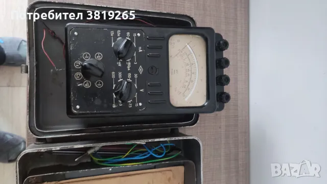 Стар руски измервателен уред,,мултицет,,, снимка 3 - Друга електроника - 49731160