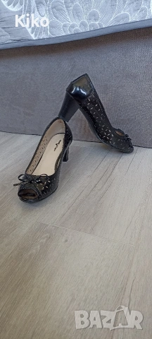 Летни дамски обувки на ток - номер 40, снимка 3 - Дамски обувки на ток - 54246334