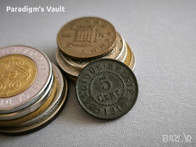 Монета - Белгия - 5 цента | 1916г., снимка 1 - Нумизматика и бонистика - 45039916