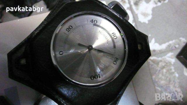 Часовник и барометър термометър, снимка 2 - Антикварни и старинни предмети - 53098670