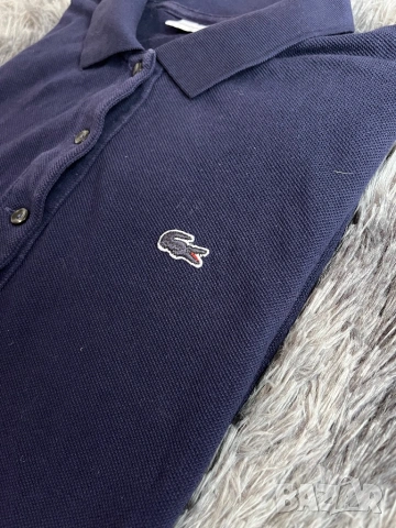 Поло Lacoste тъмно синьо XS малък S , снимка 4 - Ризи - 54257894