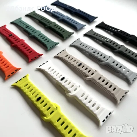 Силиконови каишки Nomad Sport за Apple Watch ULTRA/SE/10/9/8/7/6/5, снимка 7 - Каишки за часовници - 49407559