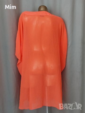 BEACH L/XL  Туника / парео / с камъни в оранжево , снимка 3 - Туники - 46369773