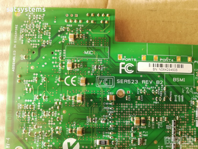 LSI Logic SER523 REV B2 Serial ATA-150 4-Ports PCI-X Raid Controller Card, снимка 9 - Други - 45012167