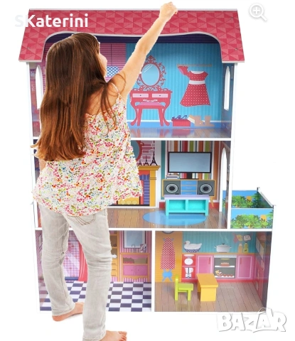 Нова къща за кукли, снимка 2 - Кукли - 54227073