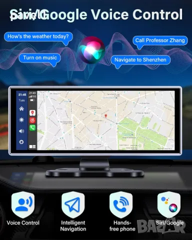 12” уредба за кола Тъч скрийн MP3 Предна вградена камера DVR, 64GB, Bluetooth Apple/Android. GPS , снимка 5 - Аксесоари и консумативи - 48446856