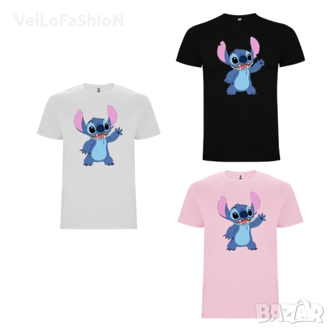 Нова сладка детска тениска с героя Стич / Stitch в три цвята