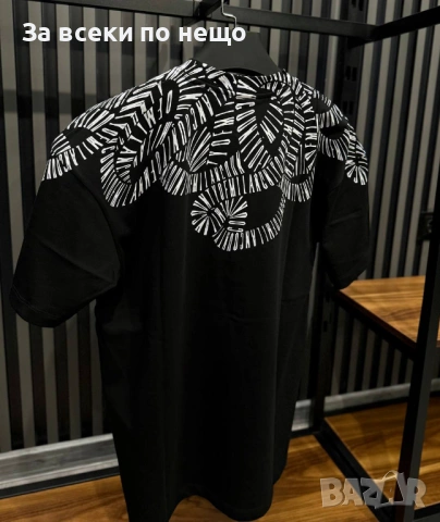 Marcelo Burlon Мъжка Черна Тениска👕Мъжка Блуза С Къс Ръкав В Черен Цвят Код Mens P.105, снимка 3 - Тениски - 53821739