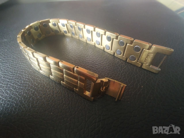 Японска Магнитна Титаниева Гривна За Здравето На Тялото + Безплатна Доставка, снимка 2 - Гривни - 51710278