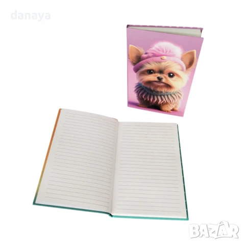6010 Бележник тефтер Сладко кученце, A6, 64 листа, твърди корици, снимка 4 - Ученически пособия, канцеларски материали - 50988453
