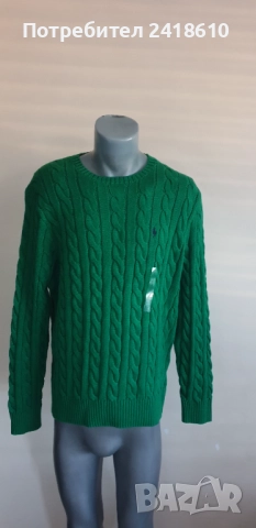 POLO Ralph Lauren Cable Cotton / Knit Mens Size L НОВО! ОРИГИНАЛ! Мъжки Пуловер!, снимка 9 - Пуловери - 51572409