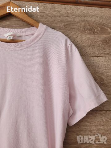 Розова рокля тип тениска H&M , снимка 3 - Рокли - 46386830