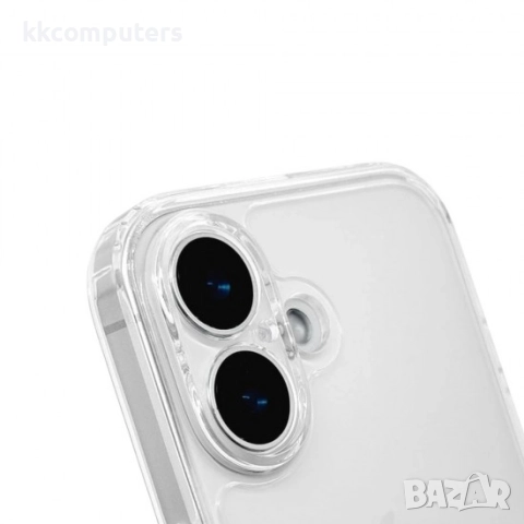 Силиконов кейс MBX 2mm и Протектор За iPhone 16 (6.1), Прозрачен, снимка 4 - Калъфи, кейсове - 51962182