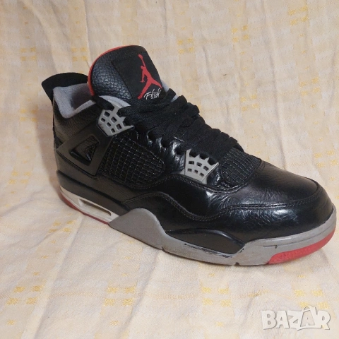 Jordan Air Jordan 4 "Bred Reimagined" номер 43 оригинални маратонки , снимка 11 - Маратонки - 53090004