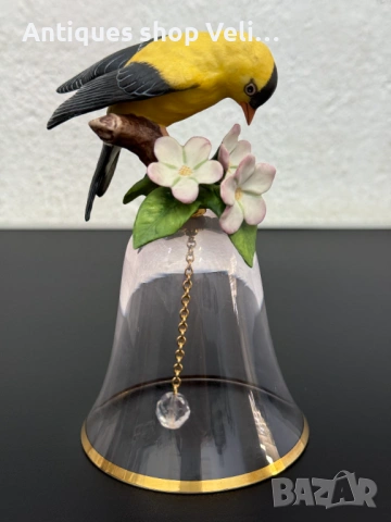 Красива кристална камбана Franklin Mint №8093