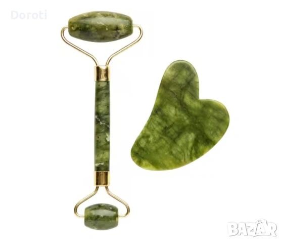 нефритен ролер и гуа ша камък 